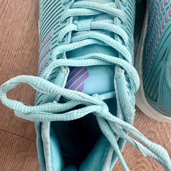 K-Swiss Women's Hypercourt Teal & Purple Athletic Sneakers - Picture 4 of 16